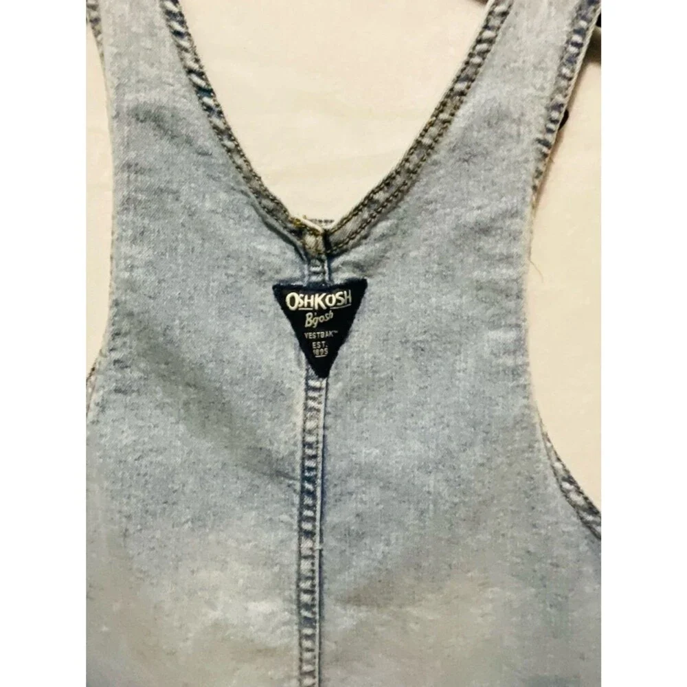 OshKosh Bgosh Toddler Boys Girls Vestbak Denim Overalls Light Wash Classic 3T